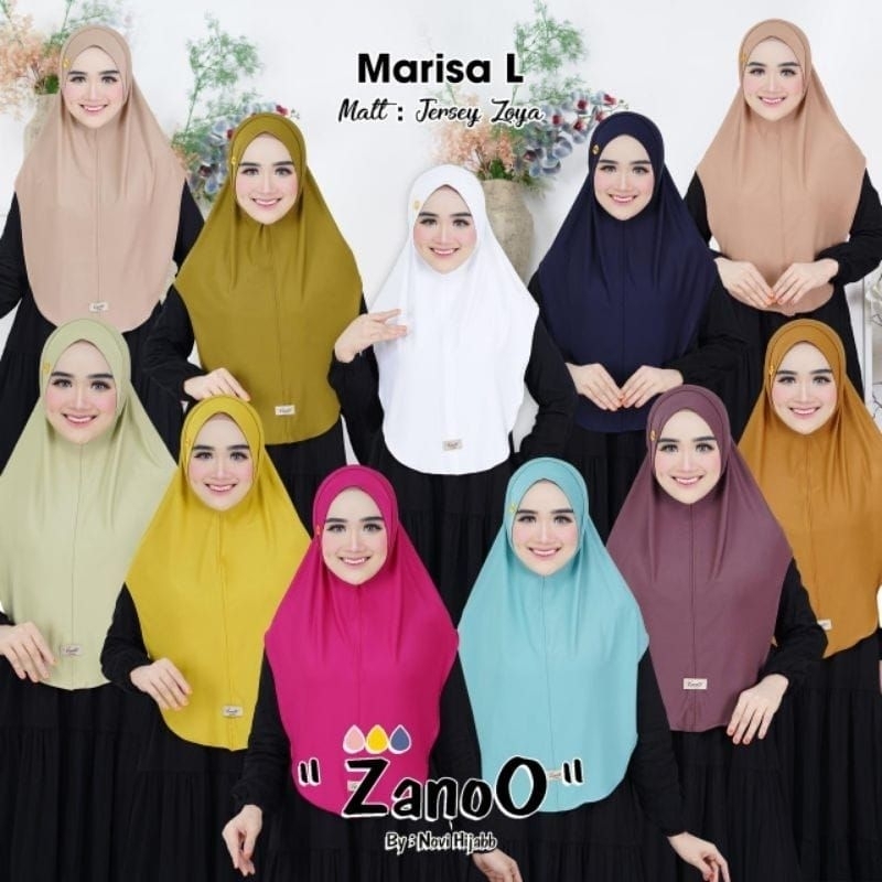 MARISA SIZE L - HIJAB INSTAN DAILY TERBARU HIJAB JUMBO TERBARU ZANOO