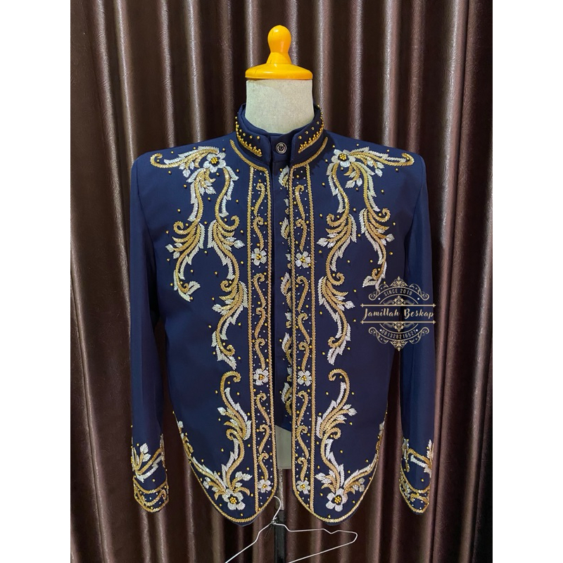 Beskap pengantin pria || Beskap solo jawa || Beskap navy solo || beskap navy doff || beskap pria pen