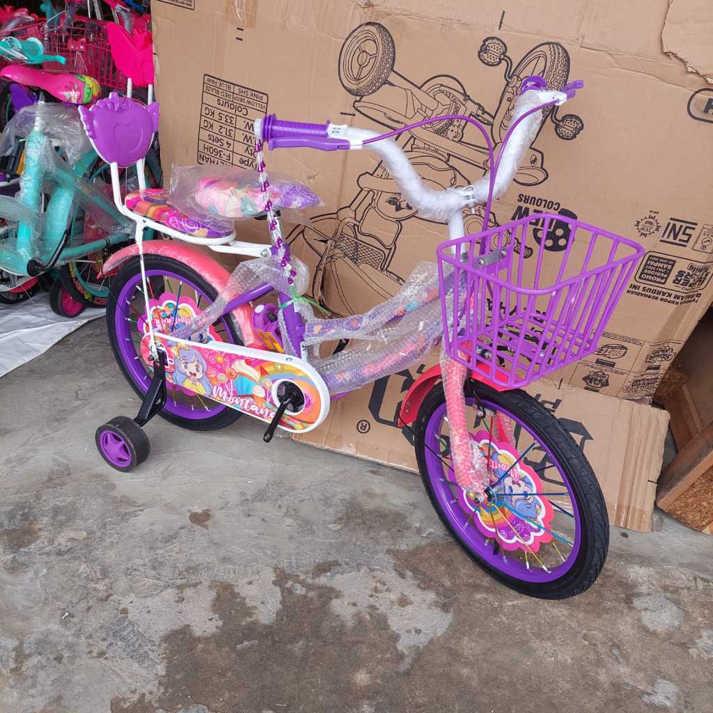 SEPEDA ANAK CEWEK BMX MINI UKURAN 12, 16 & 18 INCH MONTANA