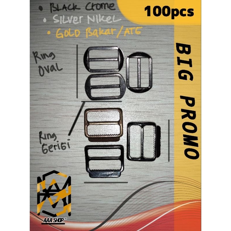 RING TOPI BESI/GESPER TOPI/ASSESORIS TOPI/PENGAIT TOPI/RING TOPI ZINC ALOY