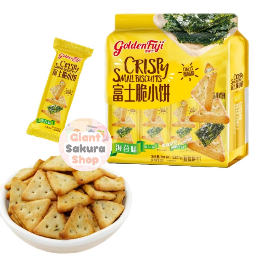 

Golden Fuji Crispy Small Biscuit Seaweed Flavor / biskuit impor / cemilan / snack