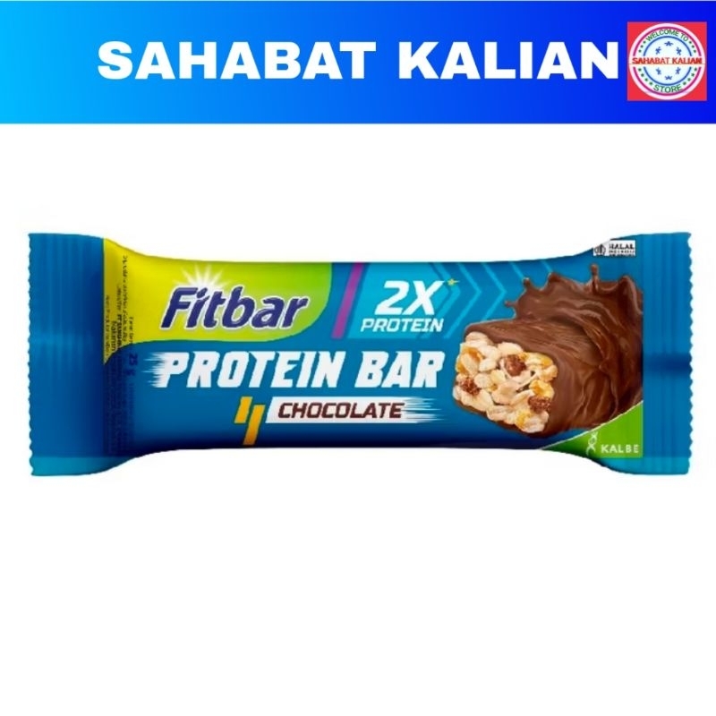 

RB Fitbar Protein Bar chocolate 25gr Isi 12pcs