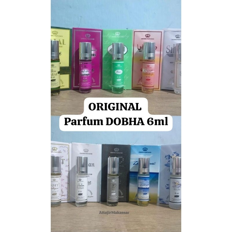 Parfum DOBHA Original 6ml roll on BPOM HALAL | minyak wangi murni bibit parfum arab Aroma tahan lama