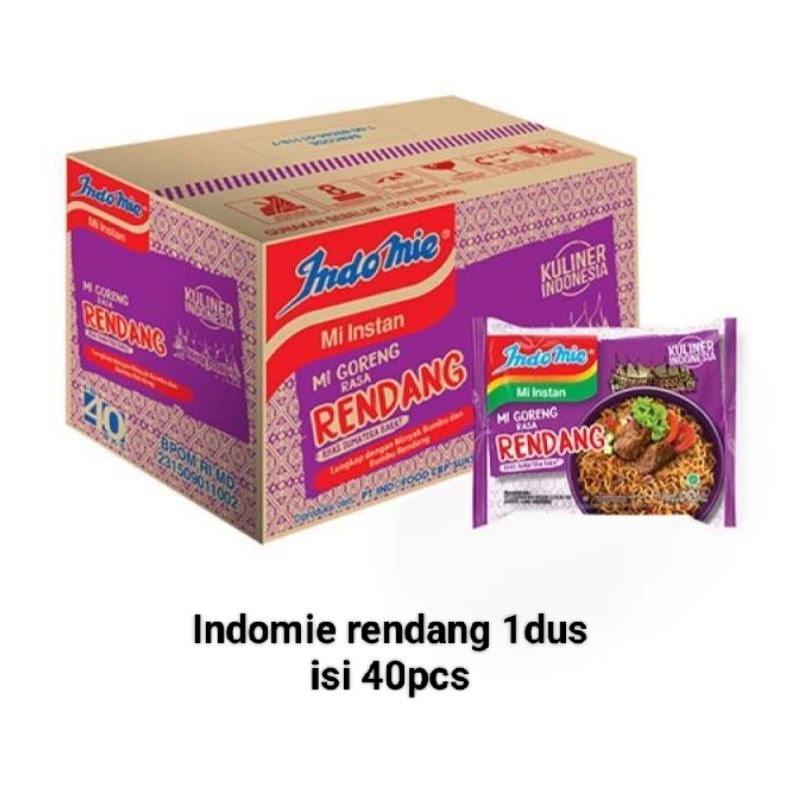 

Indomie rendang 1dus isi 40pcs