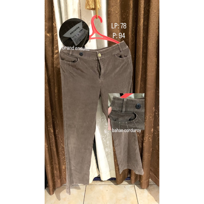 Celana Corduroy Ensuite Preloved