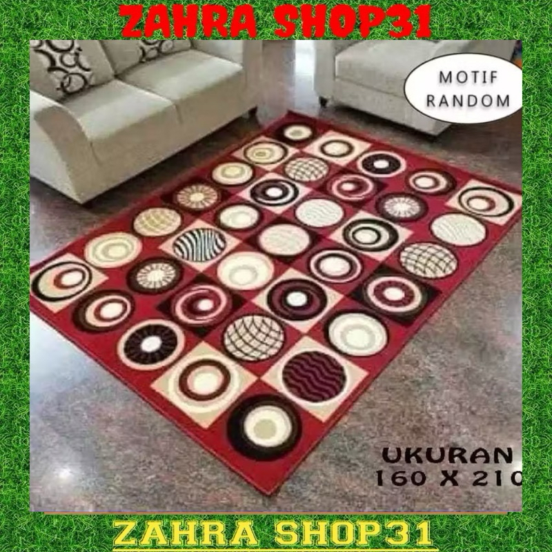 PREMIUM KARPET PERMADANI & KARPET LANTAI UKURAN 160x210 MODERNO PAVO & ARIZONA BAHAN KUALITAS