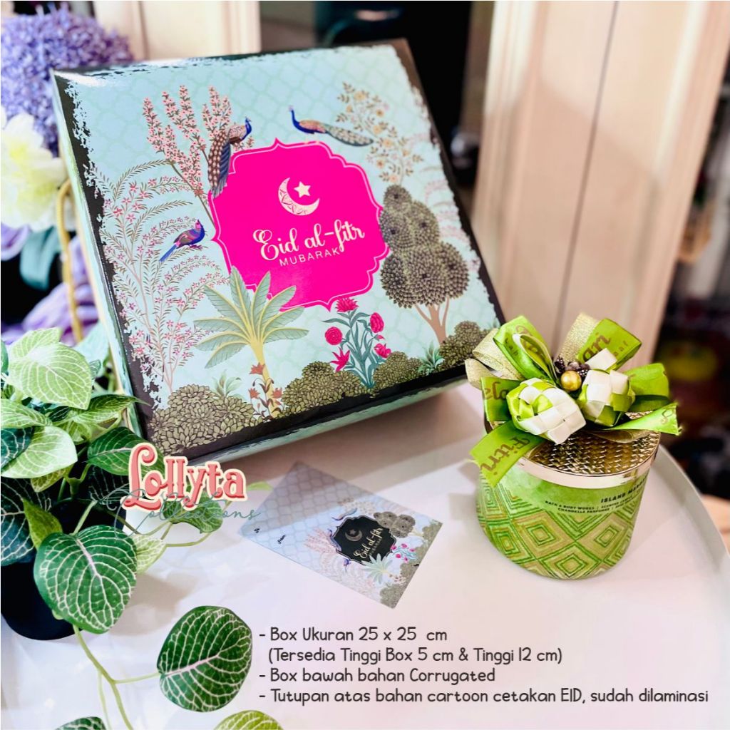 

Box Kue uk. 25 x 25 cmTema EID Benggala