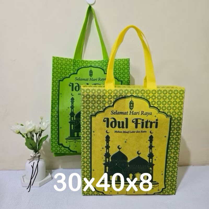 

1 LUSIN TAS LEBARAN IDUL FITRI 2025 | GOODIE BAG HAMPERS SEMBAKO 30x40x8