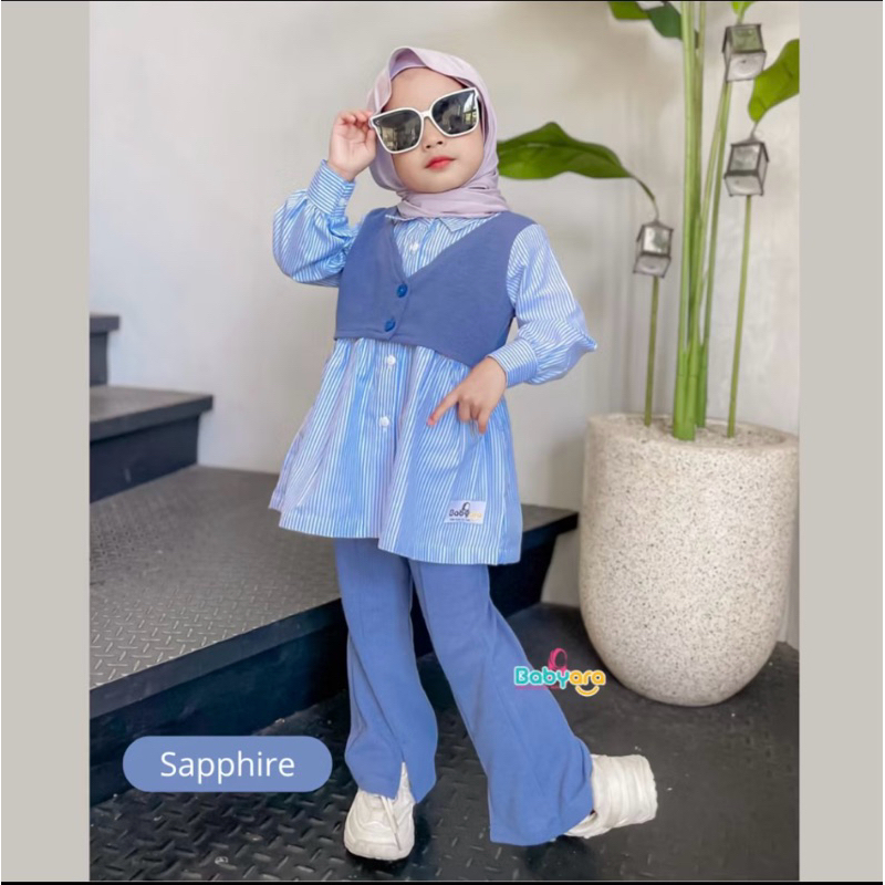 Moana Oneset/setelan anak perempuan/cardigan anak/vest anak/outer rompi rajut anak/vest rajut outer 