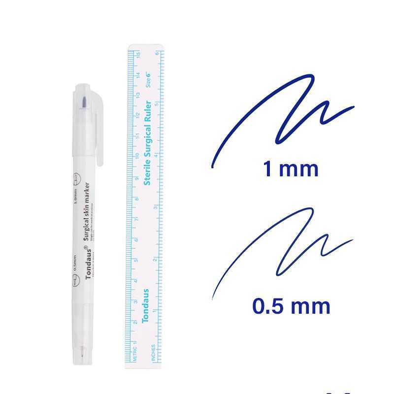 

Tondaus Medical Skin Marker Double Head Tip Spidol Kulit Operasi - TD01