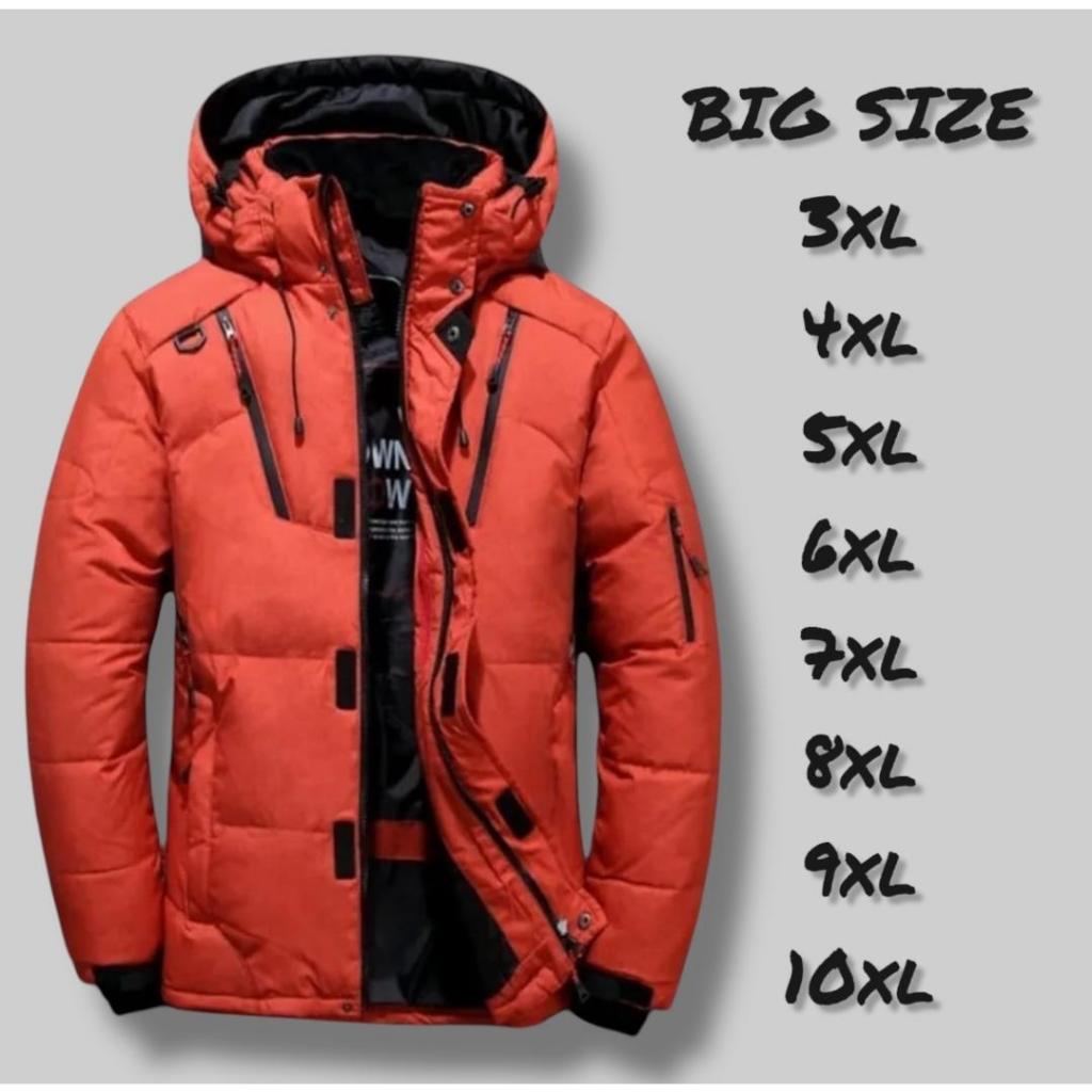 Jaket Pria Dewasa Big Size Jumbo Gunung Outdor Waterpoof Bahan Taslan Balon Anti Badai Salju Hujan