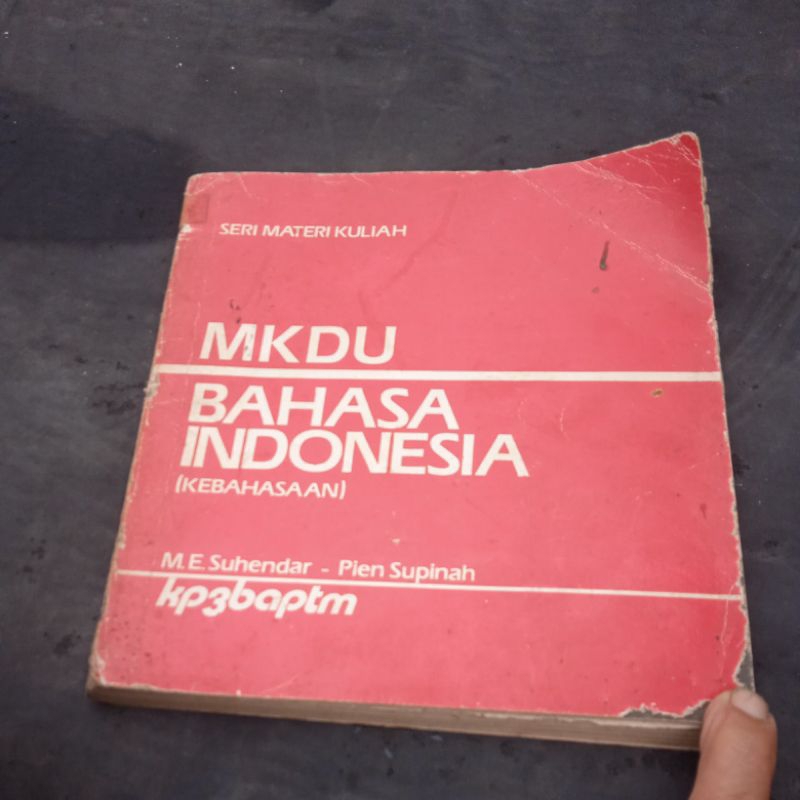 buku MKDU bahasa Indonesia kebahasaan buku original jadul