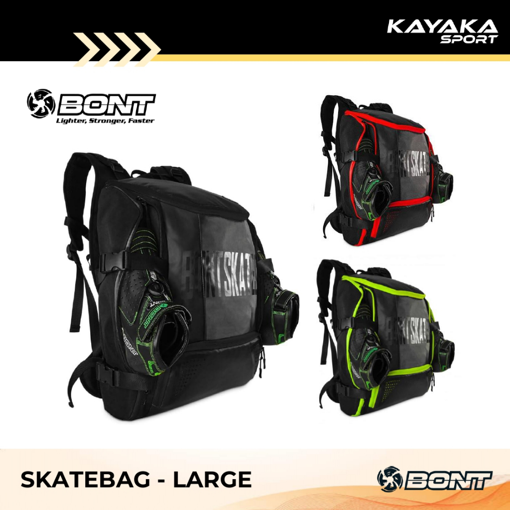 BONT Inline Skatebag Backpack Tas Sepatu Roda - Large