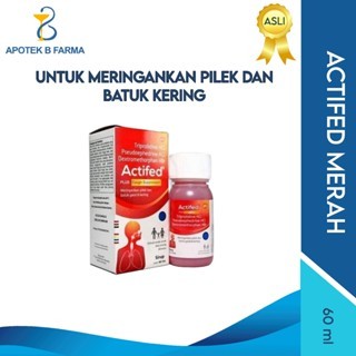 ACTIFED MERAH PLUS COUGH SUPPRESSANT (PILEK & BATUK KERING) SYR 60 ML