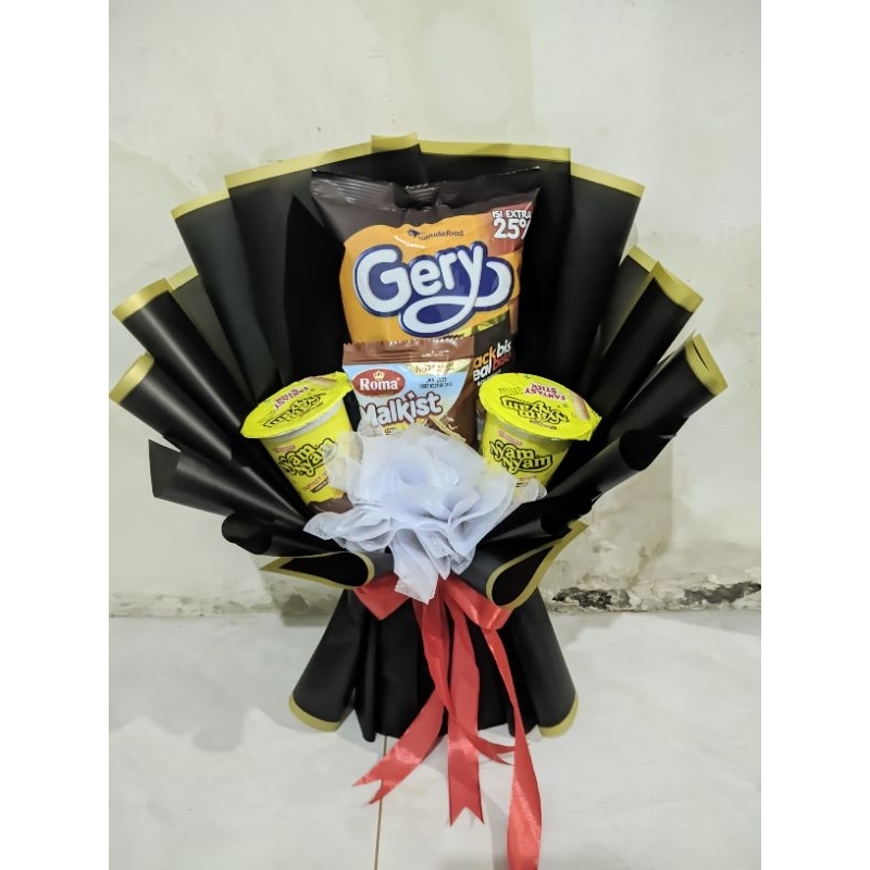 

buket snack/buket bunga/buket murah