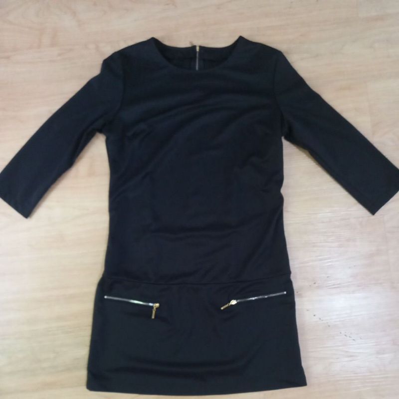 mini dress hitam