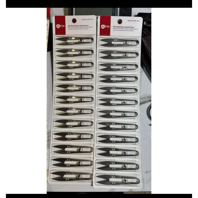 

gunting benang merek pin-1433 stenlis harga satuan ya kk