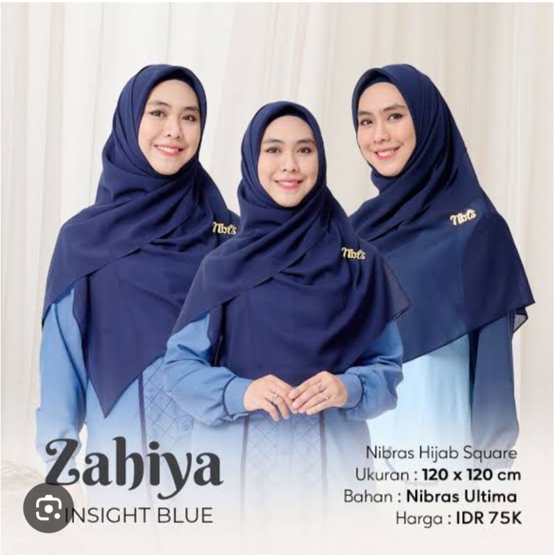 kerudung nibras segiempat