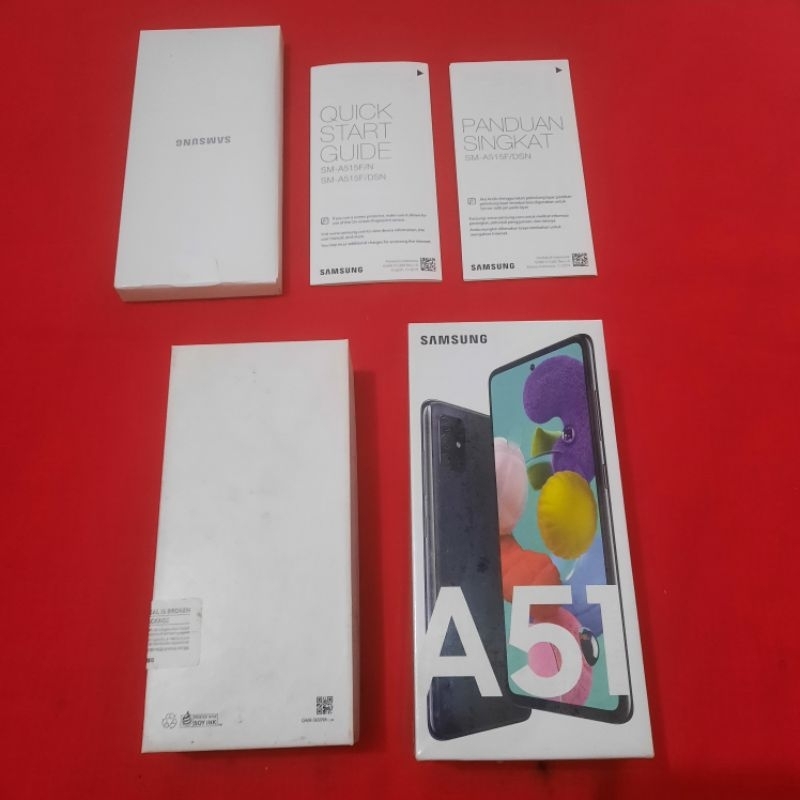 dus box samsung galaxy a51 original copotan sein lengkap manual book