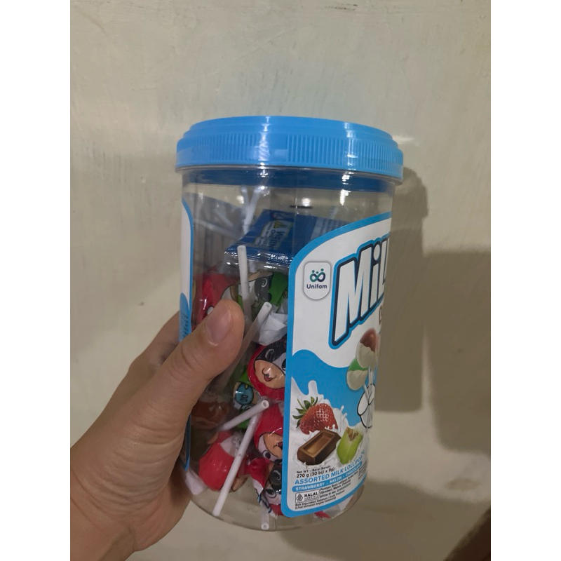 

RB Permen Milkita Toples Lolipop Pertoples isi 30 PCs