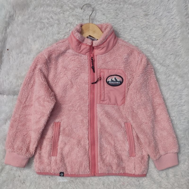 Jaket Sherpa original discovery anak 9 tahun perempuan
