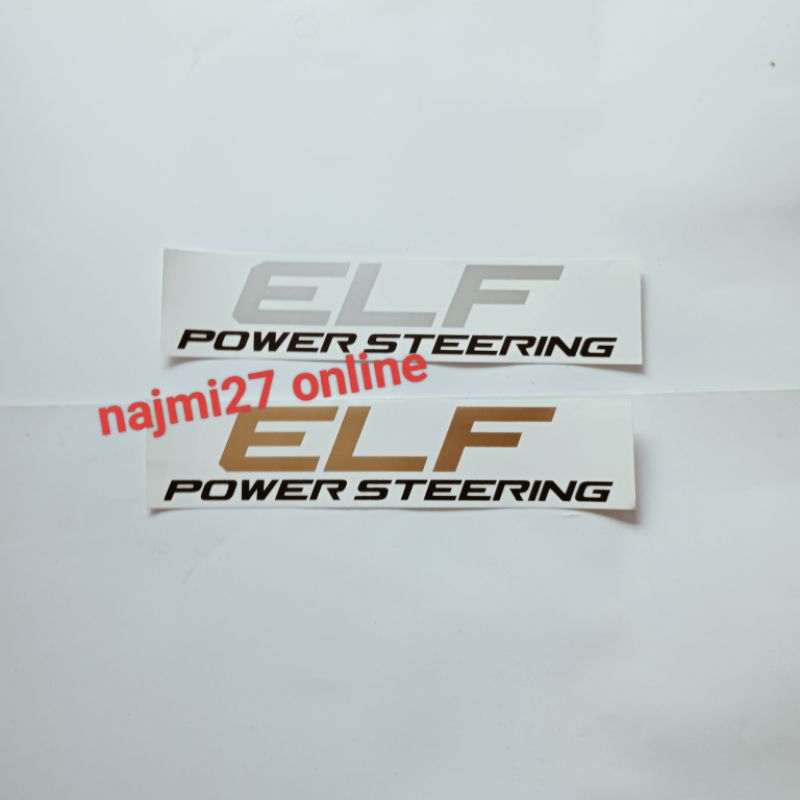 stiker mobil Isuzu Elf/stiker elf power steering
