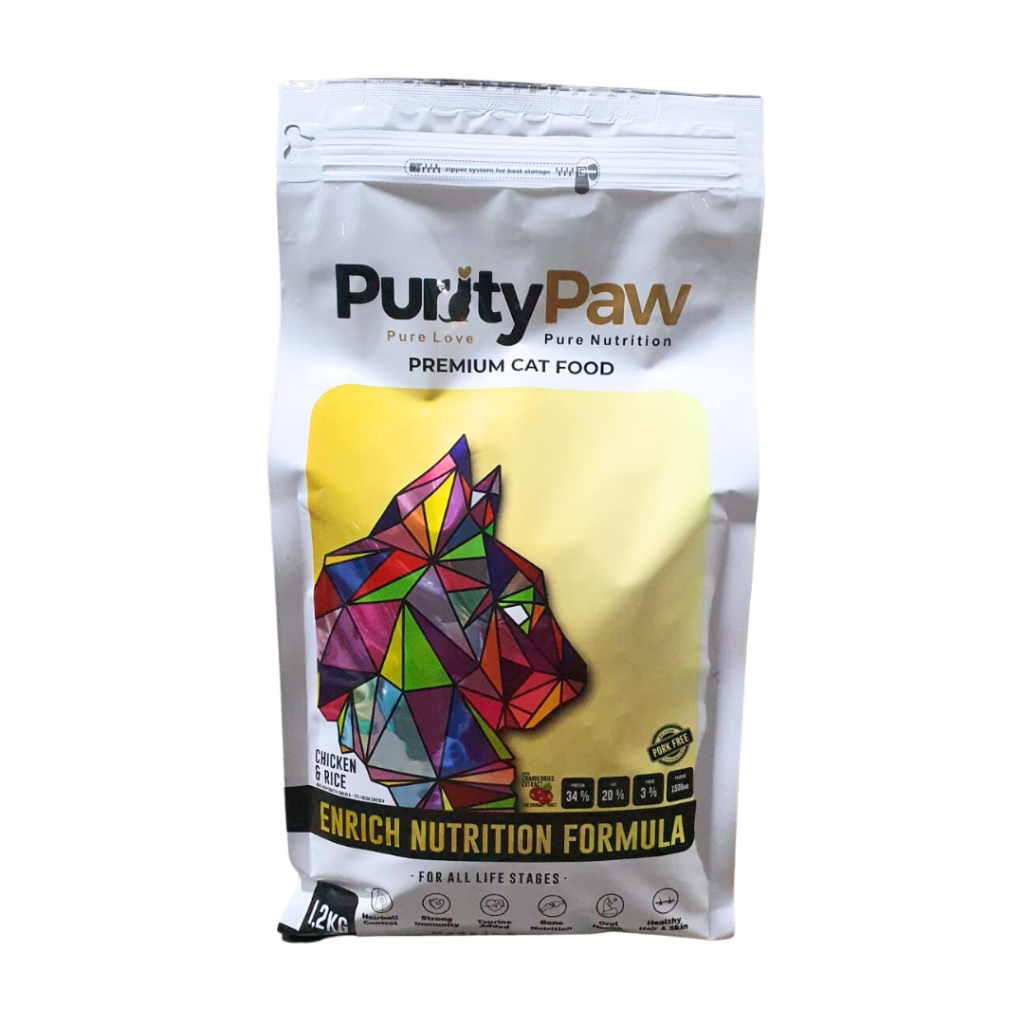Cat Food Premium PurityPaw Product Kemasan Freshpack 1,2kg