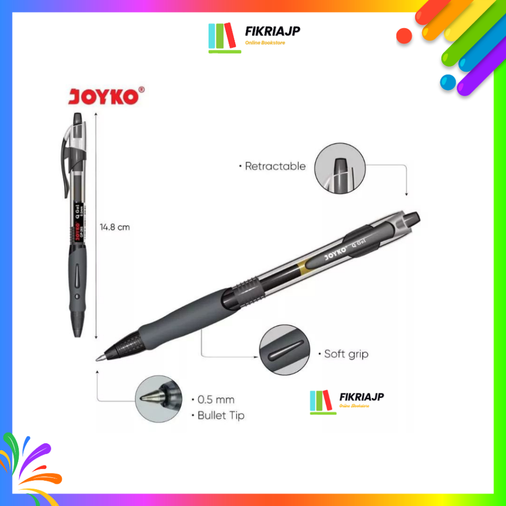 

Pulpen Gel Joyko GP-265 (Cetik)