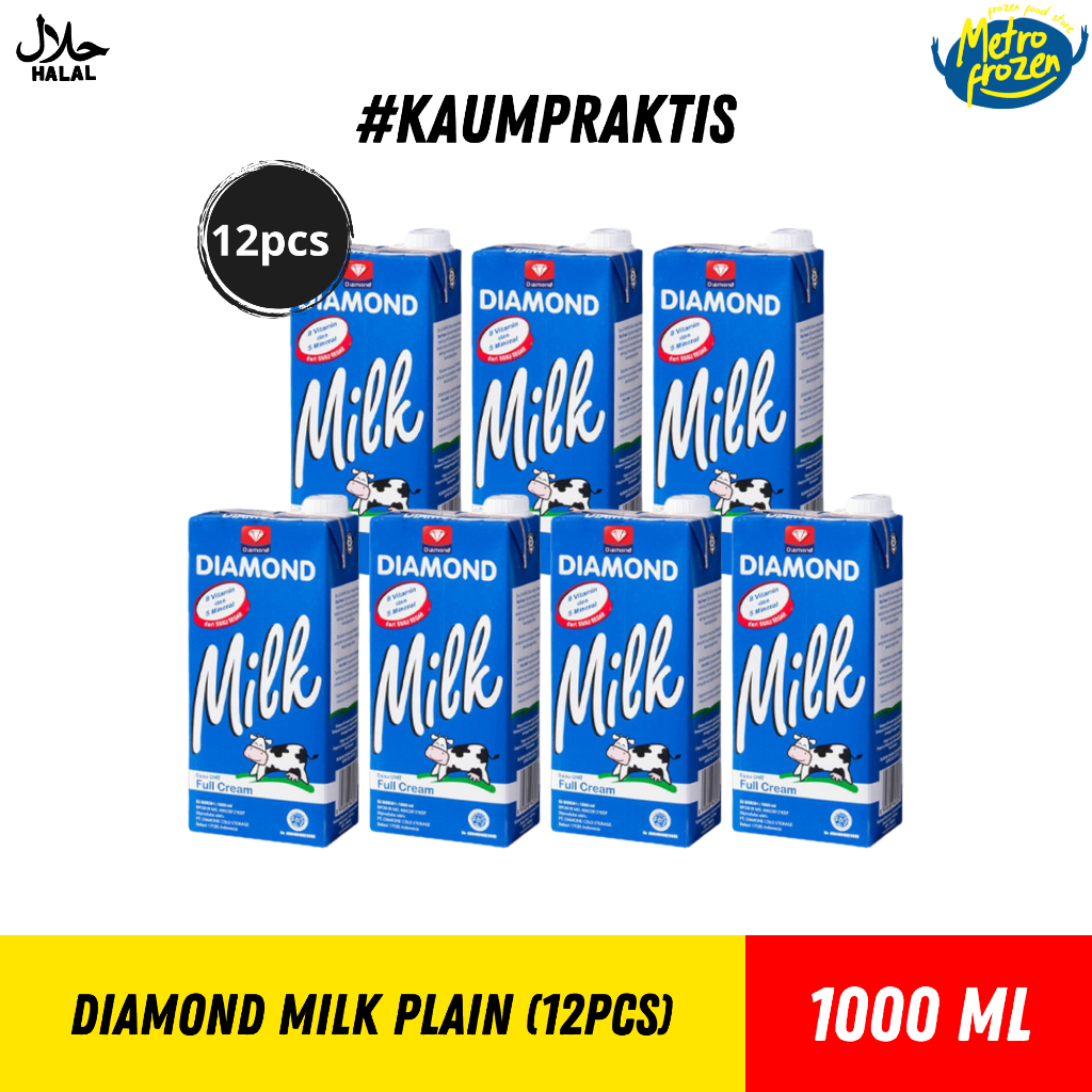 

Grosir Diamond UHT Plain 1liter (12pcs)
