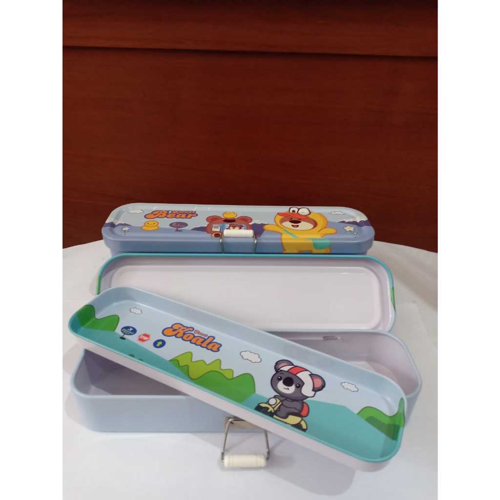 

[ PCS ] Pencil Case / Kotak Pensil / Tepak Pensil Seng Motif Lucu B-633-29 / Tepak Xiao Ling Jing