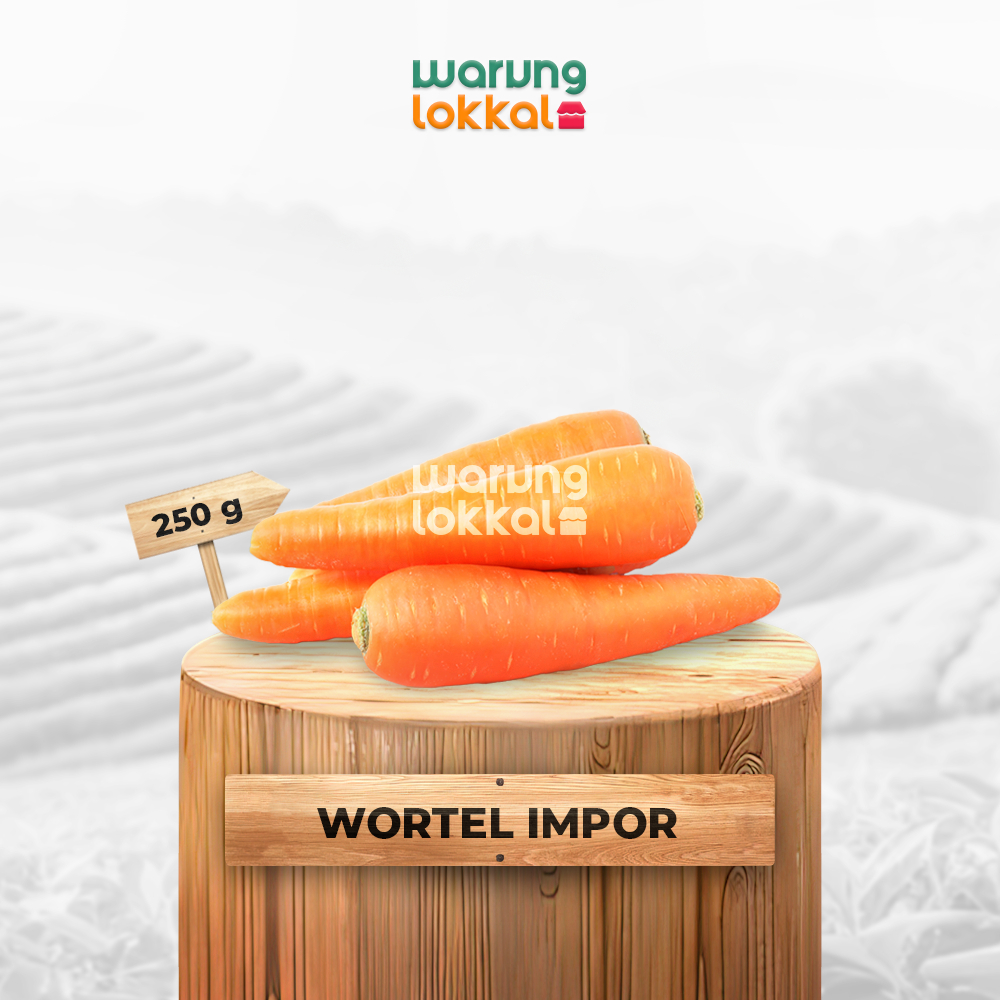 

Wortel Impor/Berastagi 250g - Warung Lokkal