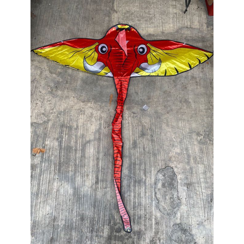 layang layang kain parasut gajah layangan