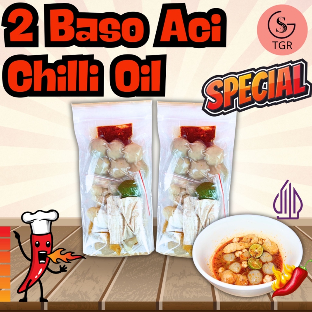

[BASO ACI CHILLI OIL] 2 BUNGKUS BASO ACI ORI EXTRA CHILLI OIL