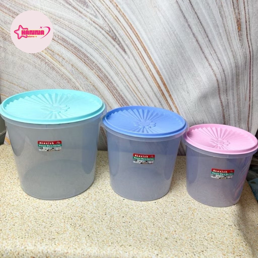 Toples kerupuk 5L 10L 16L/toples plastik tebal/toples alexish/toples kerupuk serbaguna