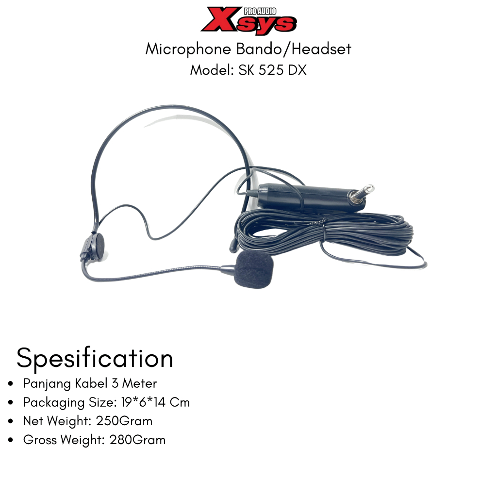 MIC KABEL BANDO XSYS SK525DX