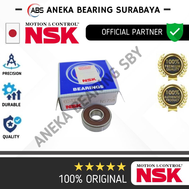BEARING 607 DD NSK ASLI 2RS 607DD MINIATURE PANCING GERINDA MAKTEC