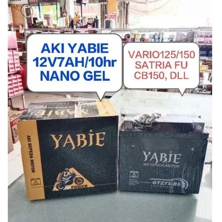 AKI YABIE 12V7AH/ 10HR NANO GEL ACCU FULL KERING
