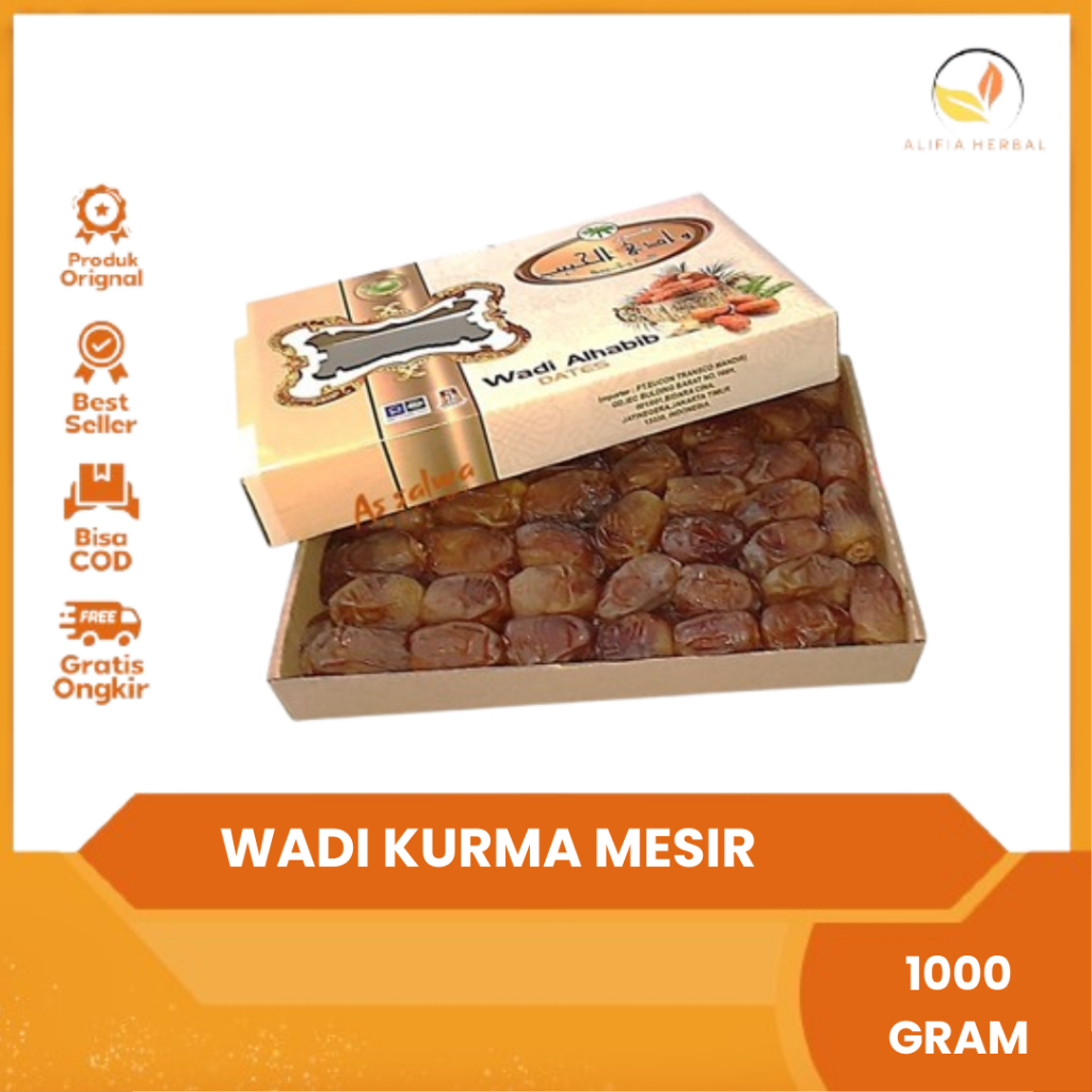 

WADI ALHABIB - Kurma Mesir Wadi Al Habib Dates Original Fresh Dates 1 Kg