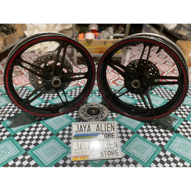 Velg Motor Vixion New Nvl Original Fullset Depan Belakang