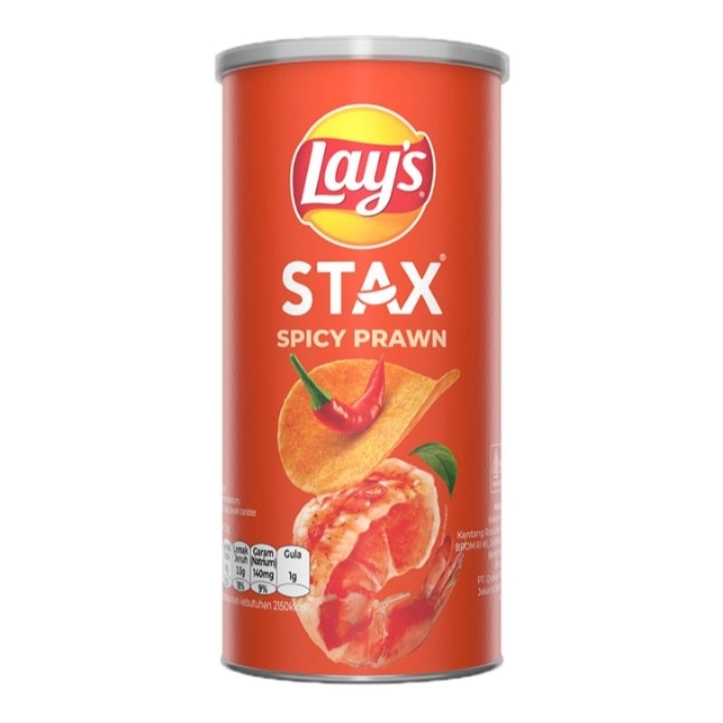 

Lay's Stax Keripik Kentang Rasa Udang Pedas 70 g