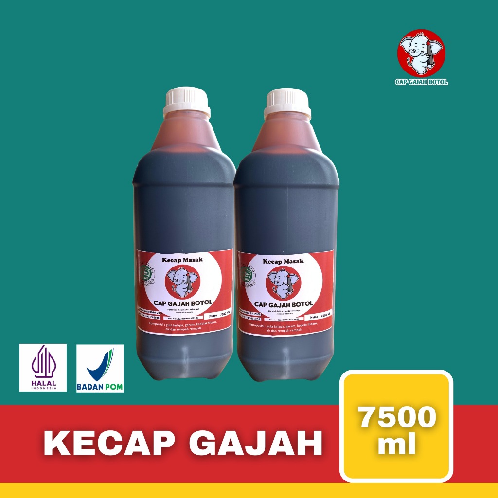 

Kecap Gajah Botol 7500ML