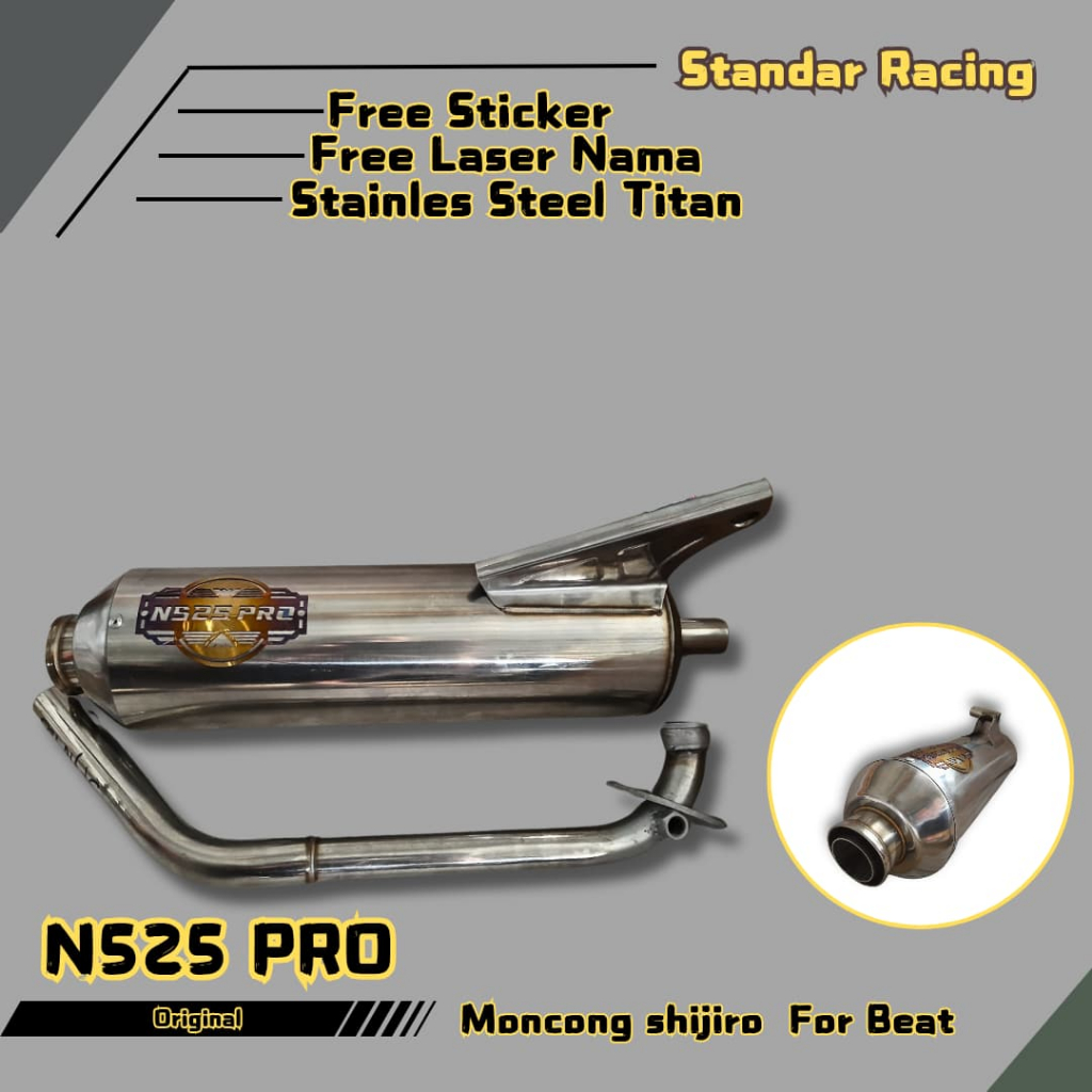 Knalpot Vario Stailess standart Racing original NS25PRO