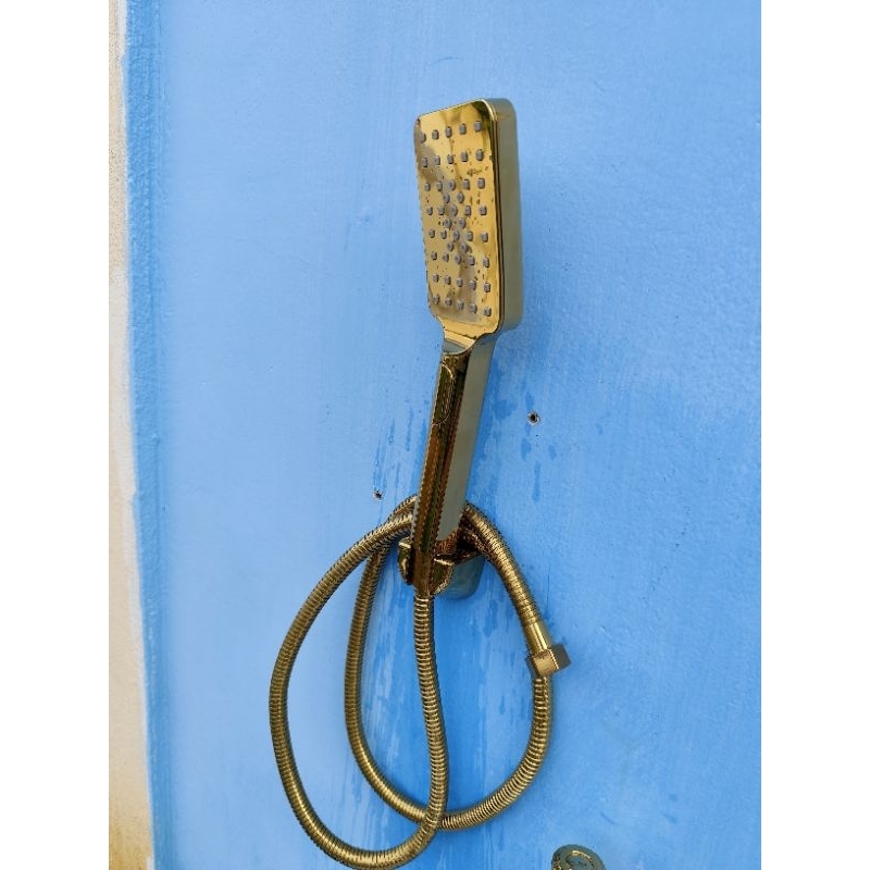 Shower Kamar Mandi Kotak Gold Selang Set