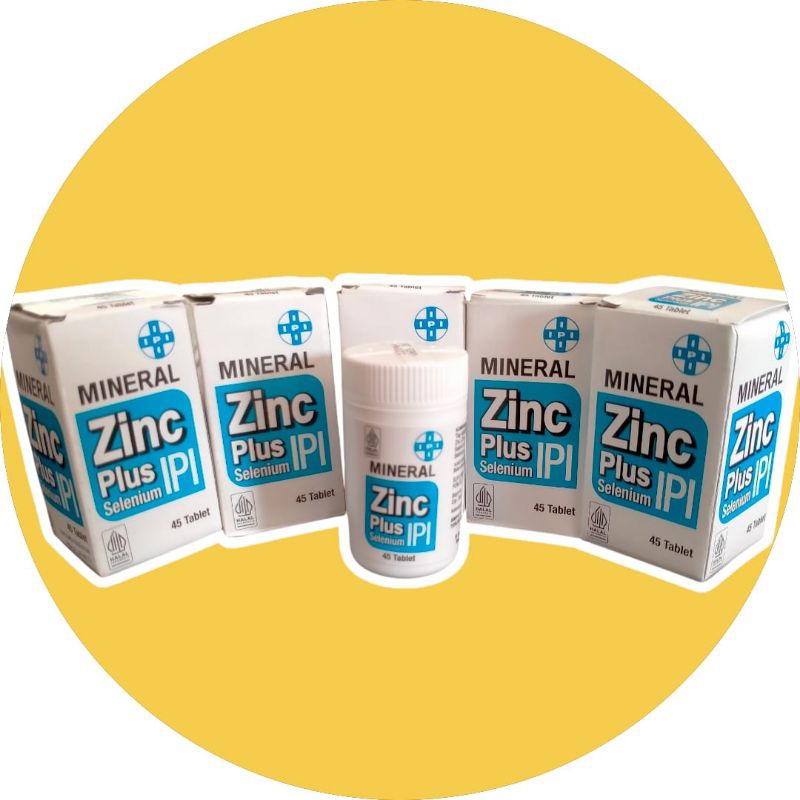 MINERAL Zinc Plus selenium IPI 45 tablet ~ Membantu memenuhi Vitamin Meneral Zinc & Selenium.