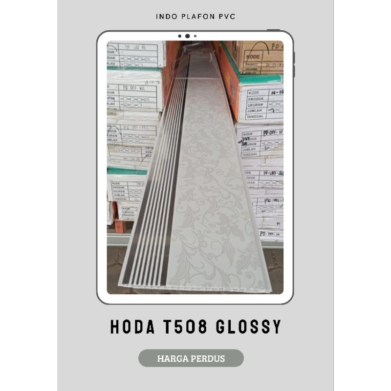Plafon PVC Glossy Motif Batik T508 PERDUS (15lembar)