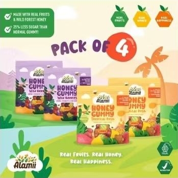 

Alamii Honey Gummy - Pack of 4 x 40g (Mix Varian)
