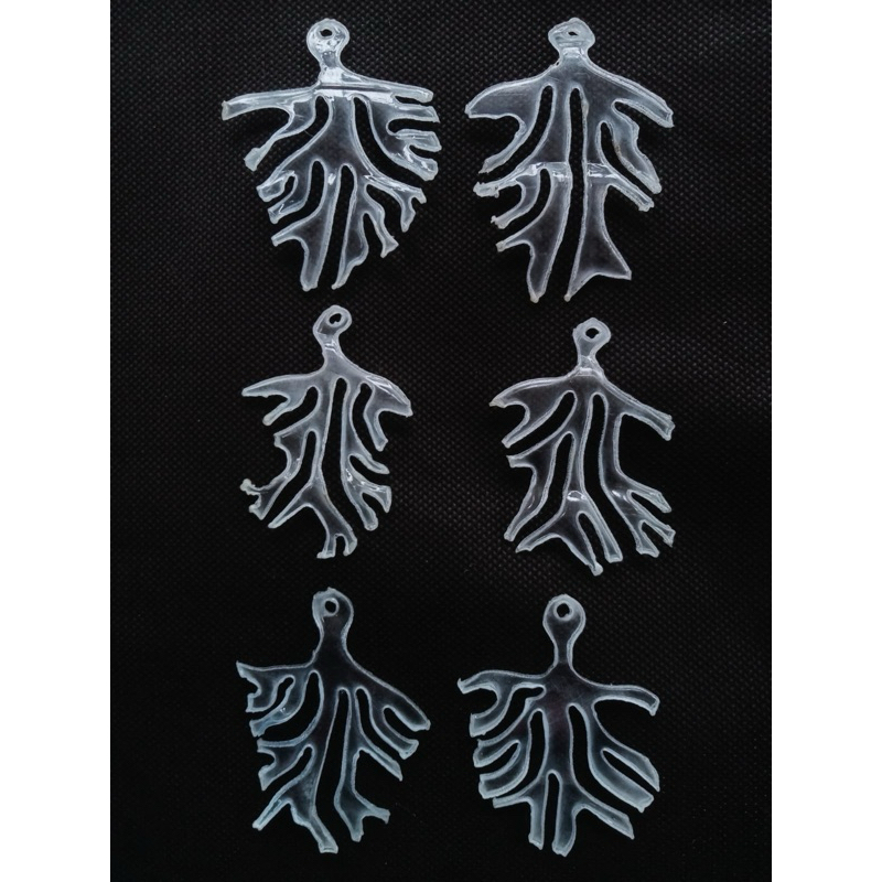 Kerajinsn Daun Tabduk Rusa dari limbah botol plastik (Saga Craft) 10 pcs