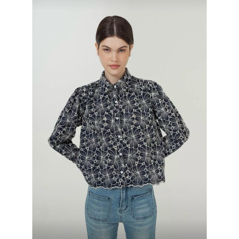 Preloved DUMA Khaye shirt navy