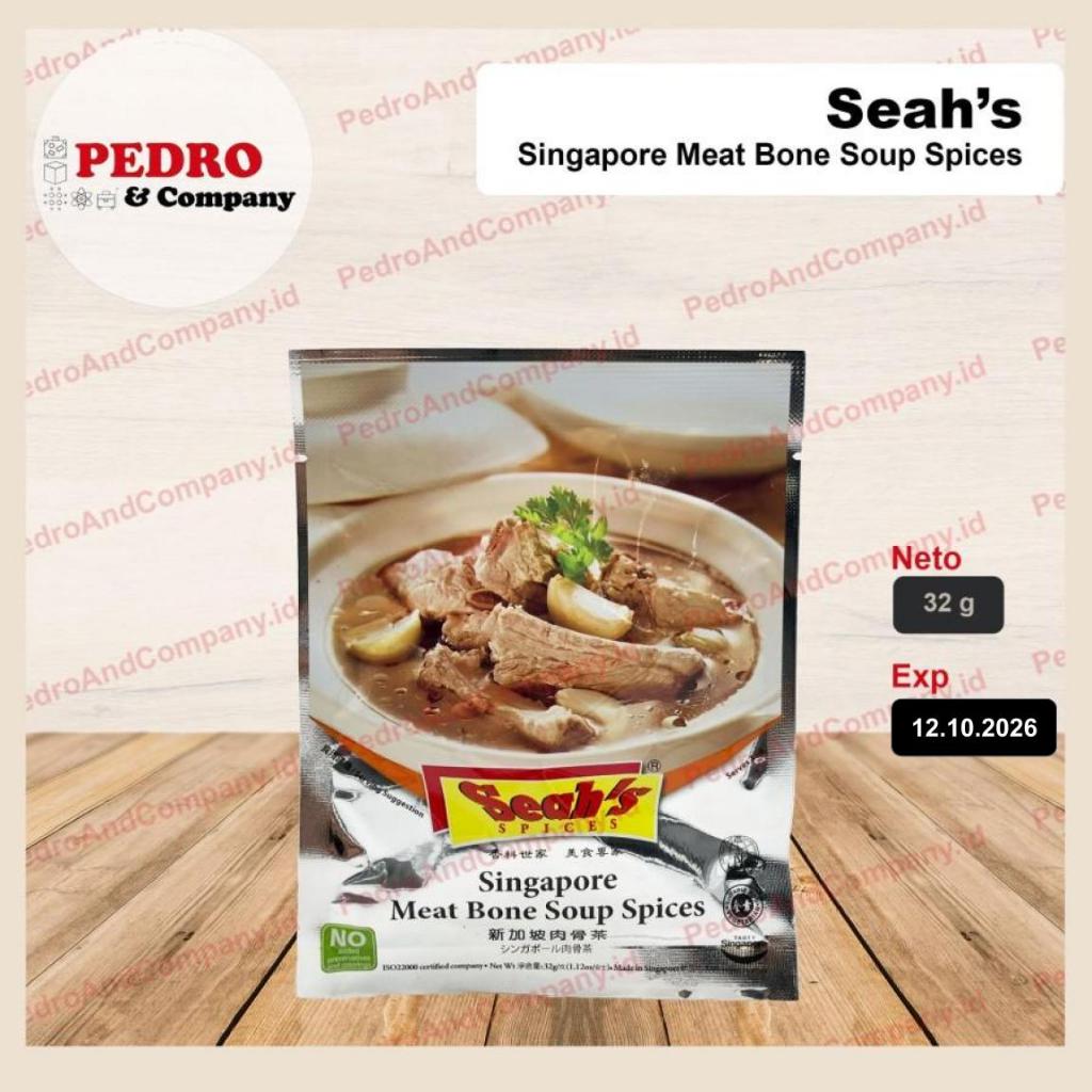 

Seah's meat bone soup spices singapore bak kuet teh 3-4 servings - 32 gram