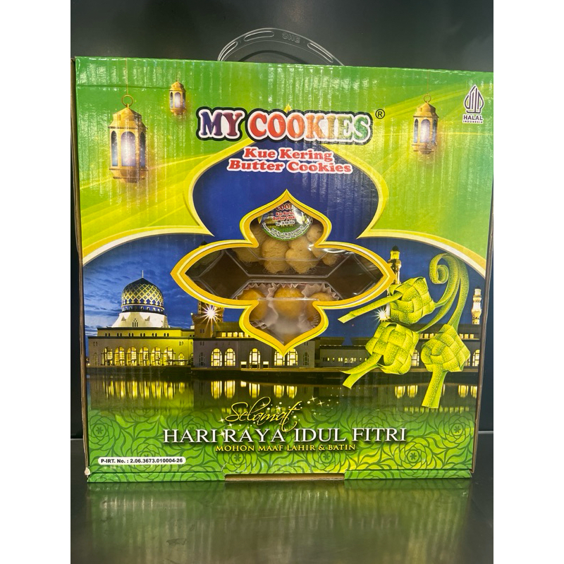 

My Cookies paket lebaran kue kiring isi 6 pack